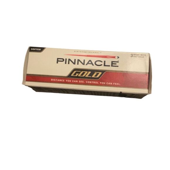 New Pinnacle Gold Golf Balls 3-Pack Distance You Can See Control You Can Feel - Picture 4 of 6